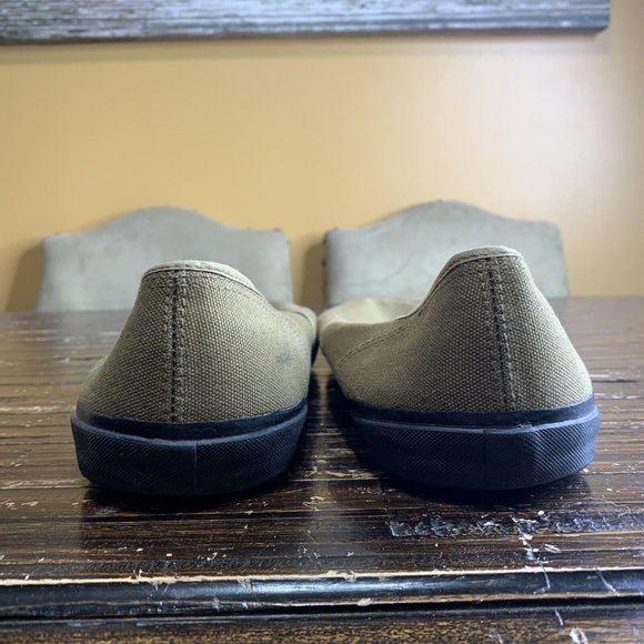 Double RL RRL Ralph Lauren Mustard Brown Canvas Casual Shoes Men’s Size 17 - Picture 3 of 4